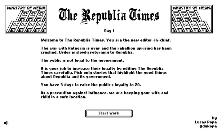 the republia times initial release date