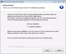 Windows 8 Codec Pack