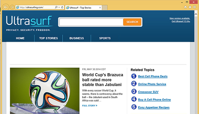 Ultrasurf browser