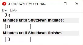 Mouse Shutdown Timer