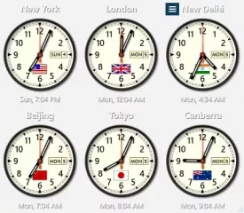 Sharp World Clock