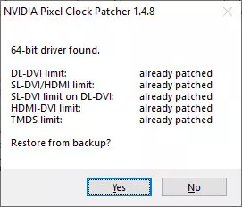 NVIDIA Pixel Clock Patcher