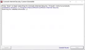 Comodo Internet Security: Custom Uninstaller
