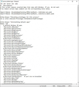 Debloat Windows 10