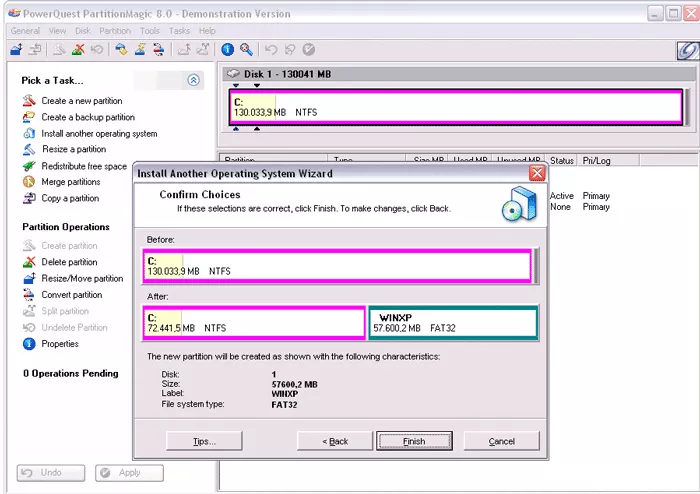 Partition Magic tutorial