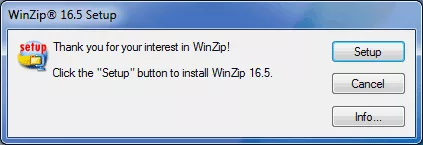 WinZip 16.5 installation