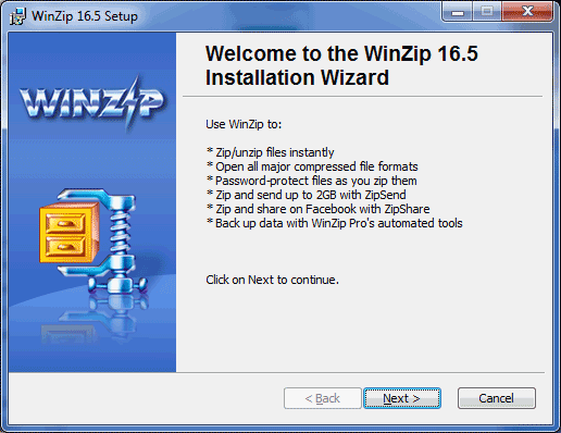 install winzip install winzip
