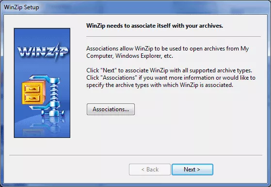 Winzip installation and configuration