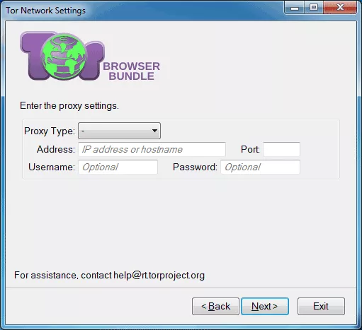 Tor browser proxy server