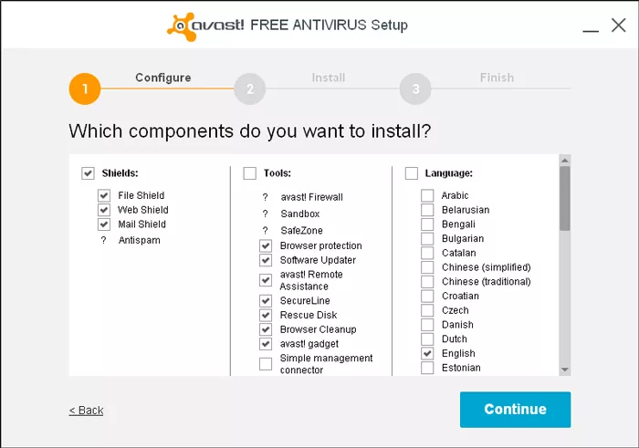 Avast installation