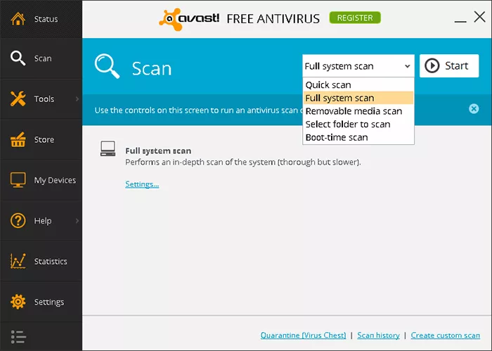 Avast tutorial