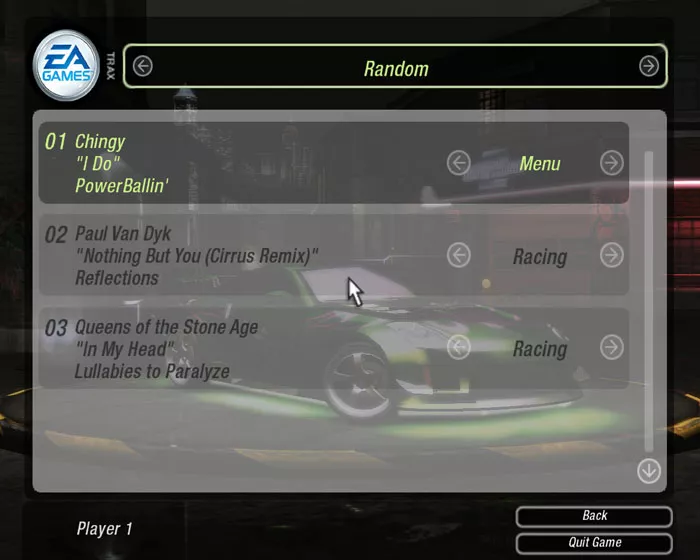 Need for speed 2 settings
