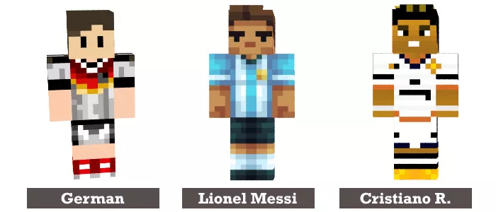Minecraft football skins
