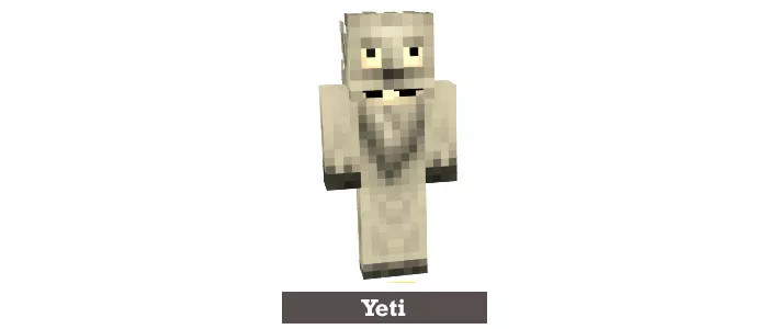 Skincraft! Minecraft Poki Yeti Skin! 