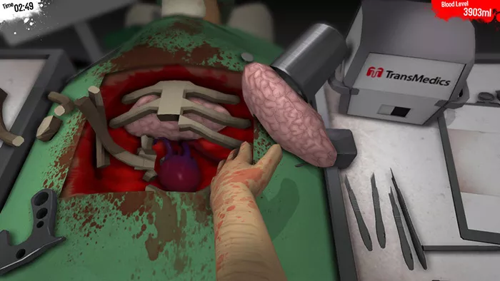 Surgeon simulator, surgery game