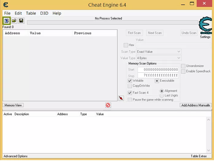 cheat engine 6.4 best settings 