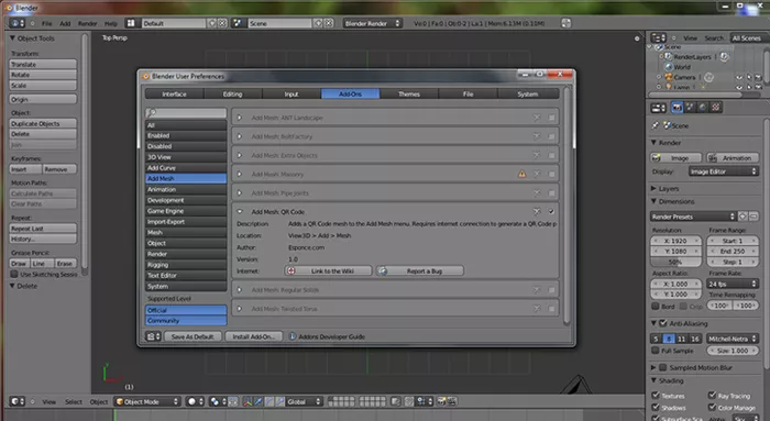 Game development tools: blender