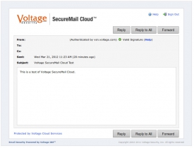 Voltage SecureMail Cloud