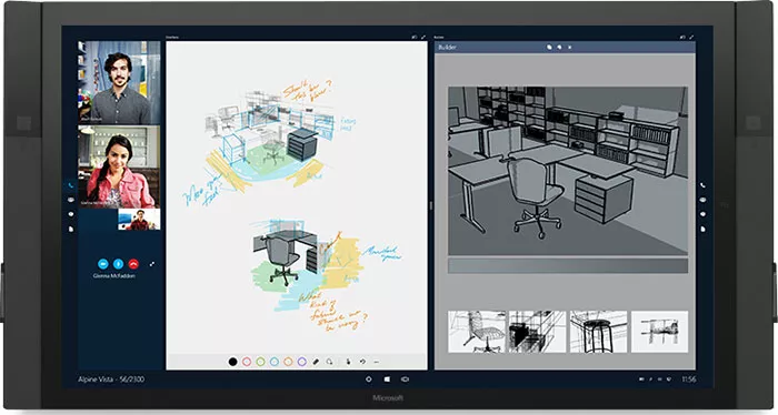 Skype meeting on the surface hub