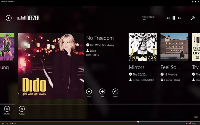 Deezer streaming radio software